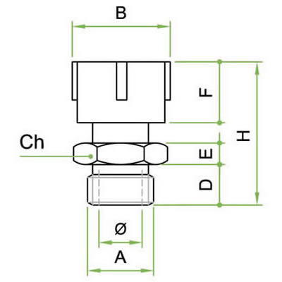 Ventil Schalldämpfer verstellbar Bronze integral TSI Ventil Schalldämpfer verstellbar Bronze integral TSI